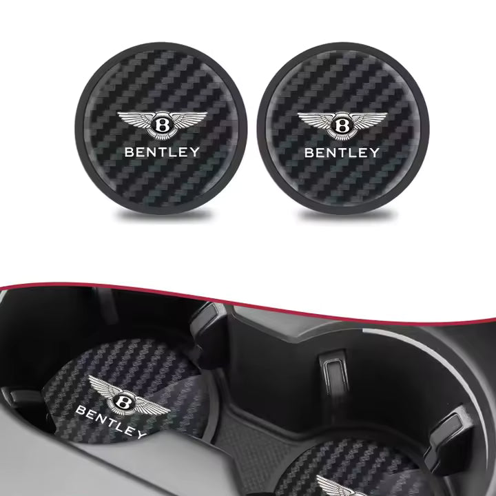 Bentley Auto Bekerhouder Onderzetters (2 stuks, Antislip)