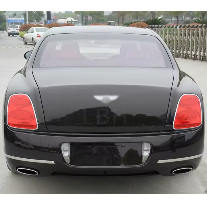 Bentley Flying Spur (2009-2012) Achterbumper Chroom Decoratiestrip (Hoogglans)