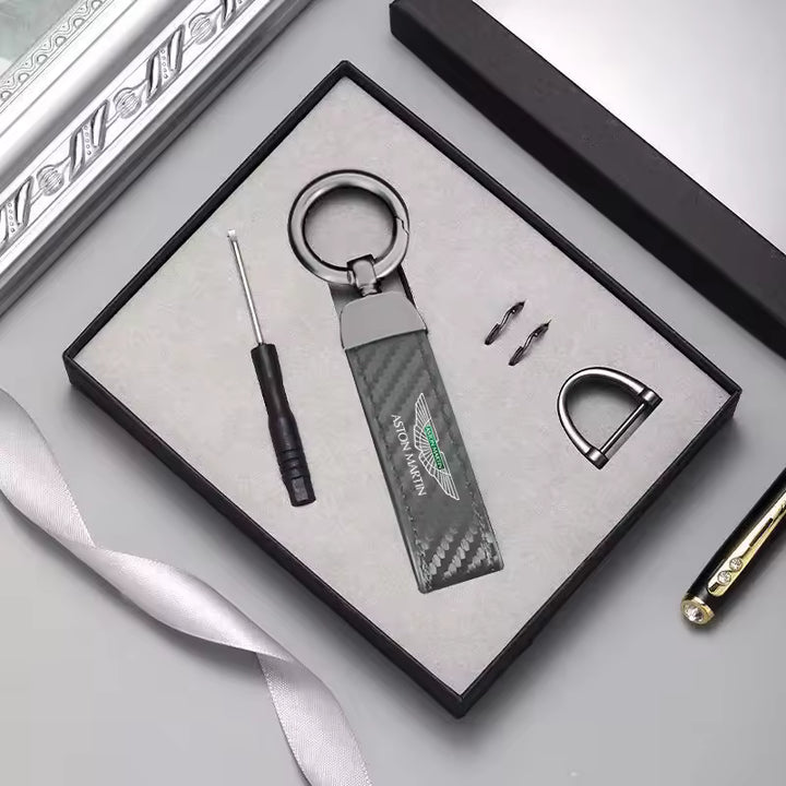 Aston Martin Carbon Fiber Sleutelhanger