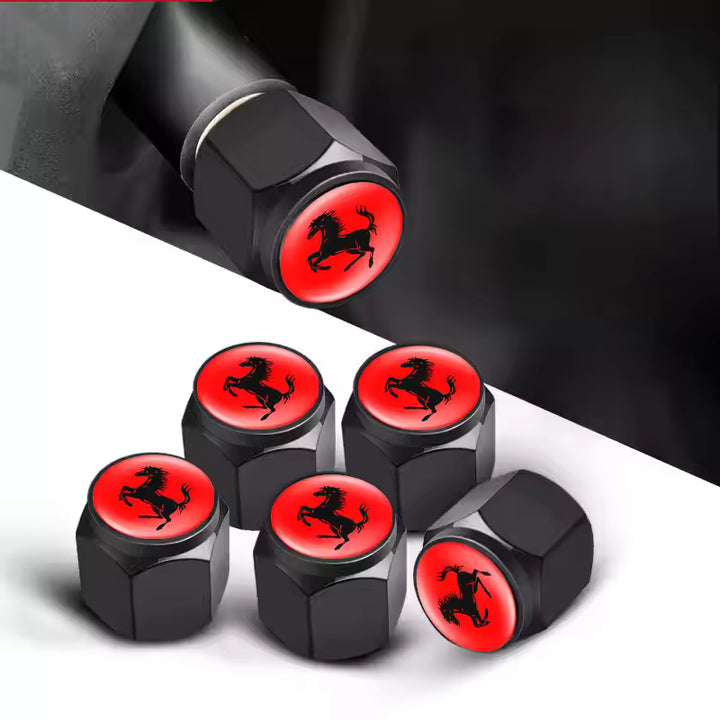 Ferrari Aluminium Ventieldopjes (5 stuks)