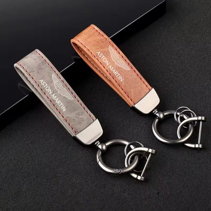 Aston Martin Premium Lederen Sleutelhanger