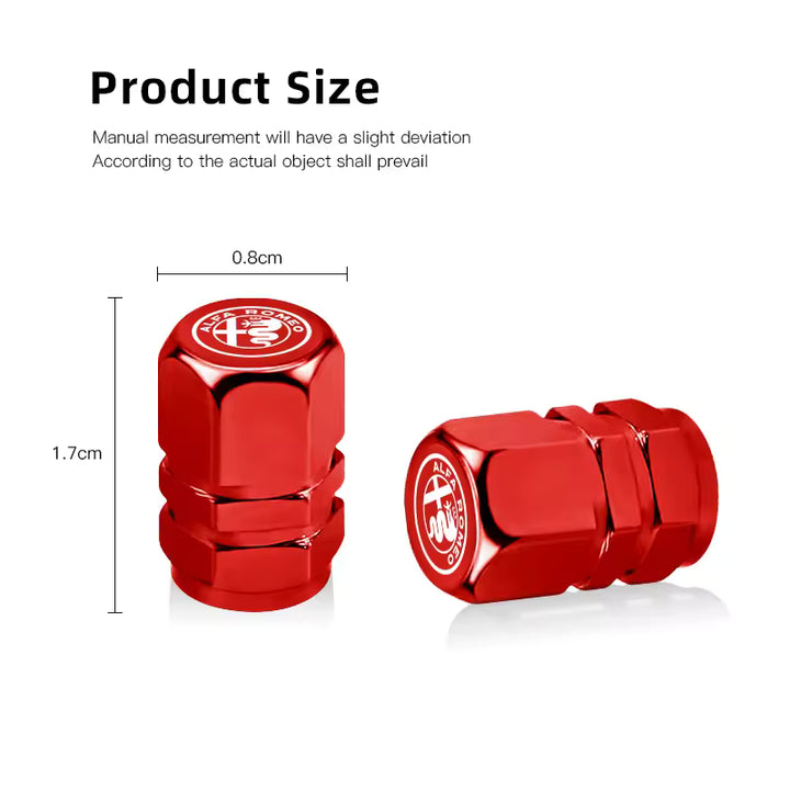Alfa Romeo Ventieldopjes (4 Stuks)