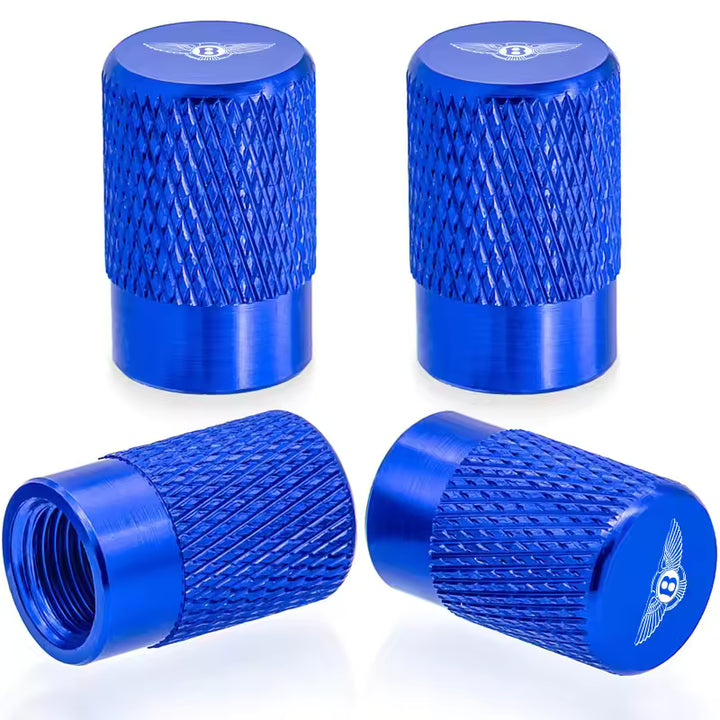 Bentley Ventieldopjes met Logo (4 stuks, Metaal)