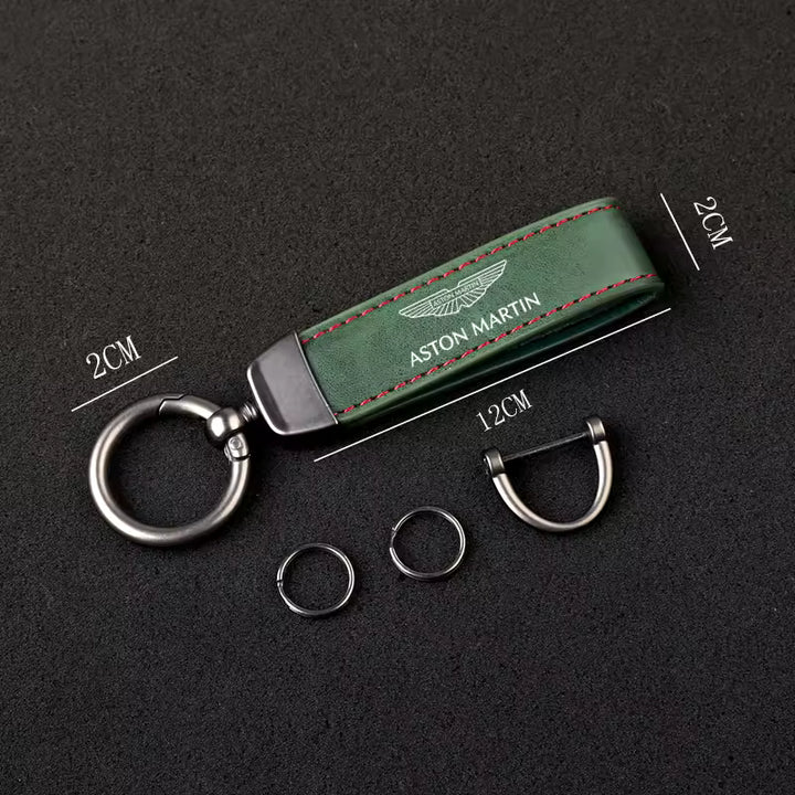 Aston Martin Premium Lederen Sleutelhanger