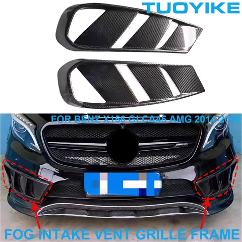 Mercedes-Benz Carbon Mistlamp Grille Trim Set