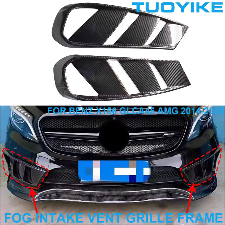Mercedes-Benz Carbon Mistlamp Grille Trim Set