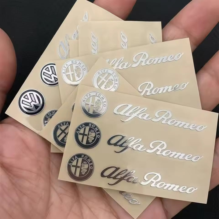 Alfa Romeo Metalen Ruitenwisser & Raamstickers
