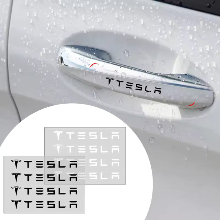 Tesla Model 3YSX Deurgreep & Spiegel Stickers (4 Stuks)