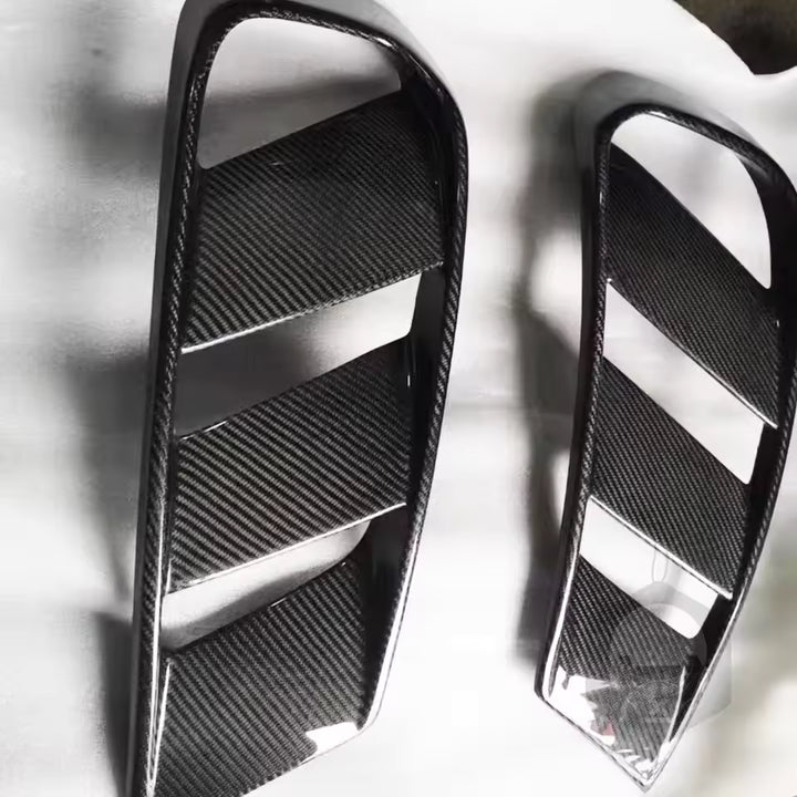 Mercedes-Benz Carbon Mistlamp Grille Trim Set