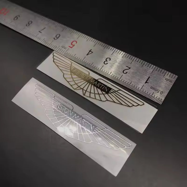 Aston Martin Metalen Interieur Embleem Sticker