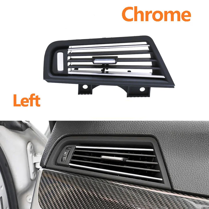 LHD RHD Front Central Left Right Rear AC Conditioner Chromed Air Vent Grille Outlet Panel For BMW 5 Series F10 F11 2010-2017