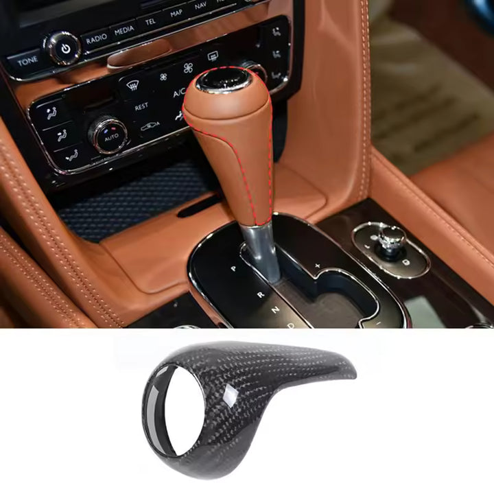 Bentley Continental Flying Spur Carbon Fiber Versnellingspook Cover (2013-2017)