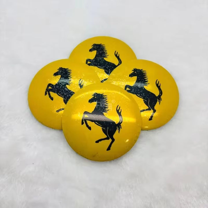Ferrari Naafdoppen Stickers (4 stuks)