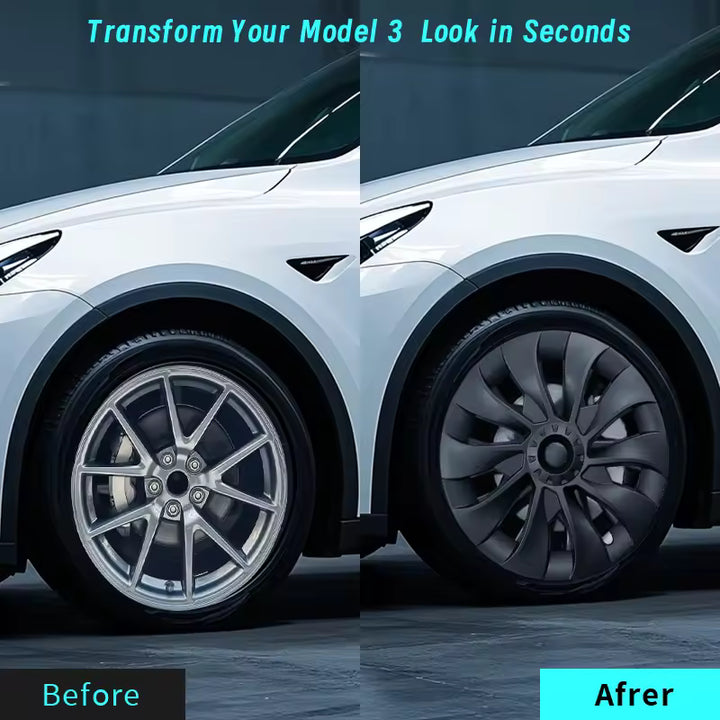 Tesla Model 3 Wieldoppen 18 Inch – Sakura-stijl (4 Stuks)
