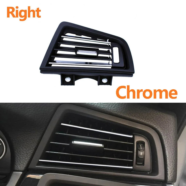 LHD RHD Front Central Left Right Rear AC Conditioner Chromed Air Vent Grille Outlet Panel For BMW 5 Series F10 F11 2010-2017