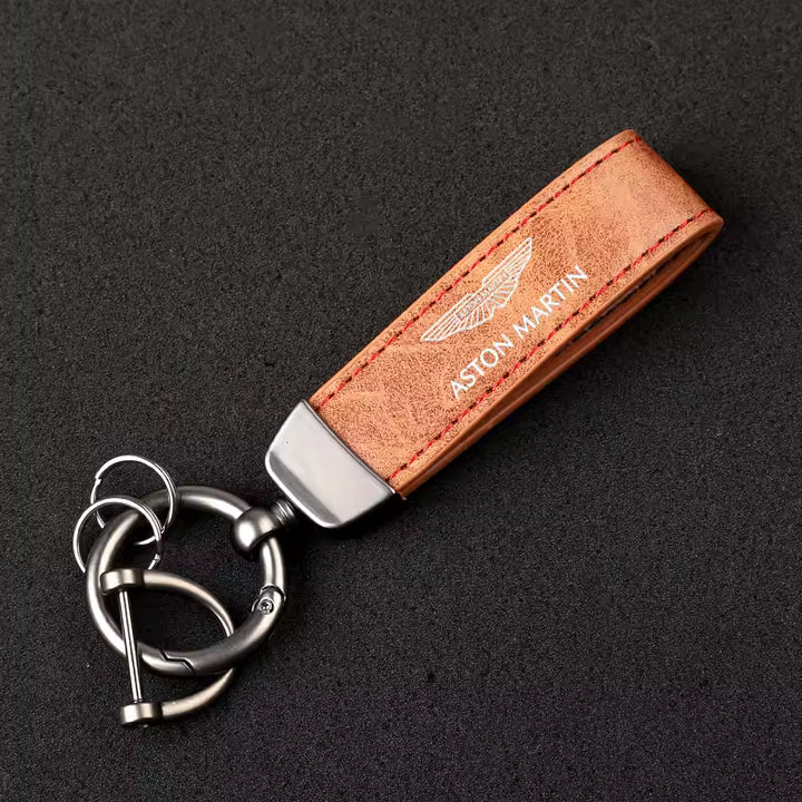 Aston Martin Premium Lederen Sleutelhanger