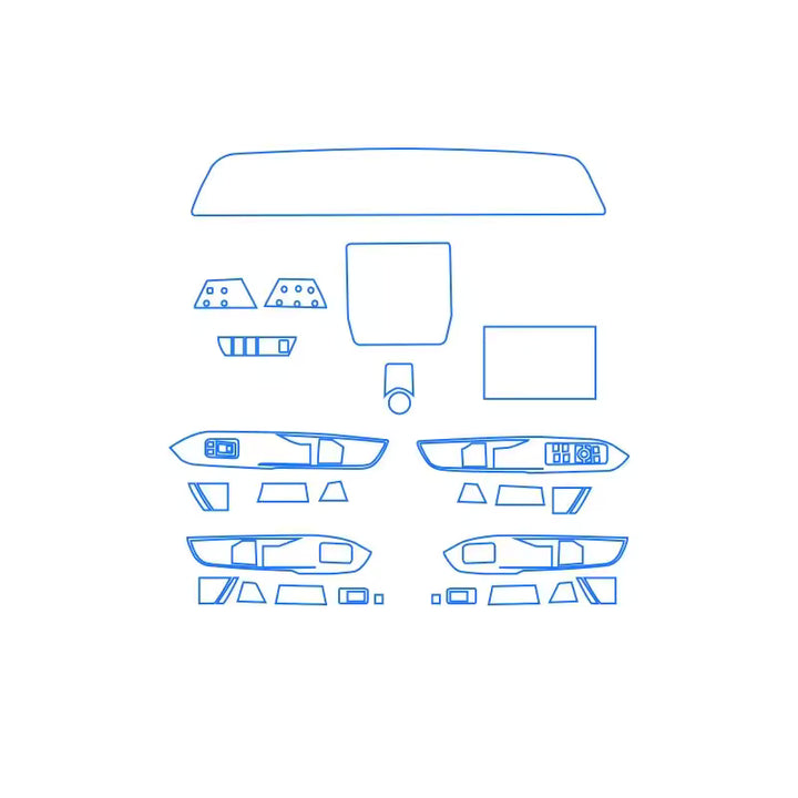 Cadillac Vistiq Transparante Interieur Beschermfolie