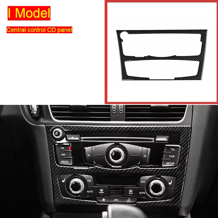 Audi A4 B8 / A5 - Dashboard- en cd-paneelbekledingsset met carbonlook