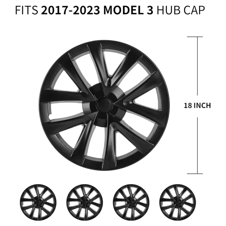 Tesla Model 3 Wieldoppen 18 Inch (4 Stuks)