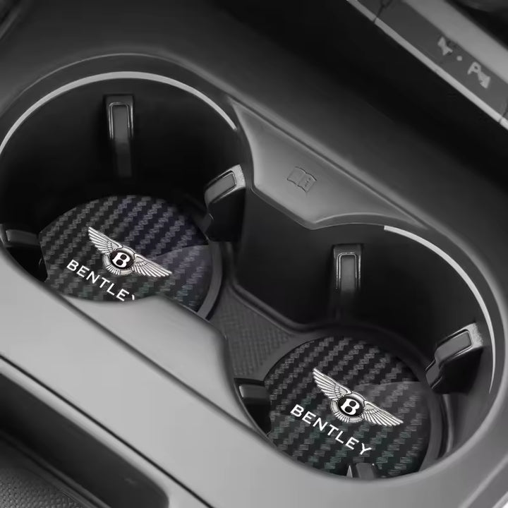 Bentley Auto Bekerhouder Onderzetters (2 stuks, Antislip)