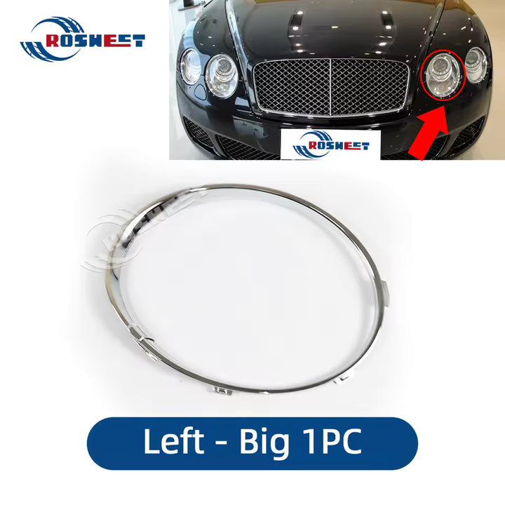 Bentley Continental Flying Spur Verchroomde Koplamp Ringen (2009-2012)