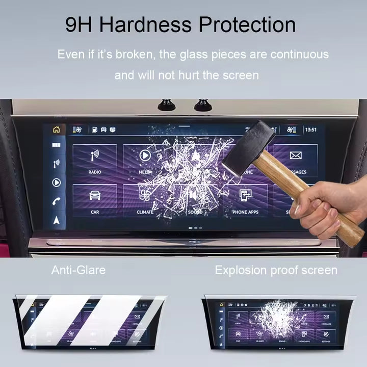 Bentley Bentayga LCD-Scherm Gehard Glas Screenprotector (2021-2024)