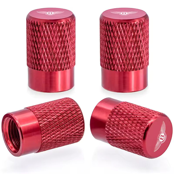 Bentley Ventieldopjes met Logo (4 stuks, Metaal)