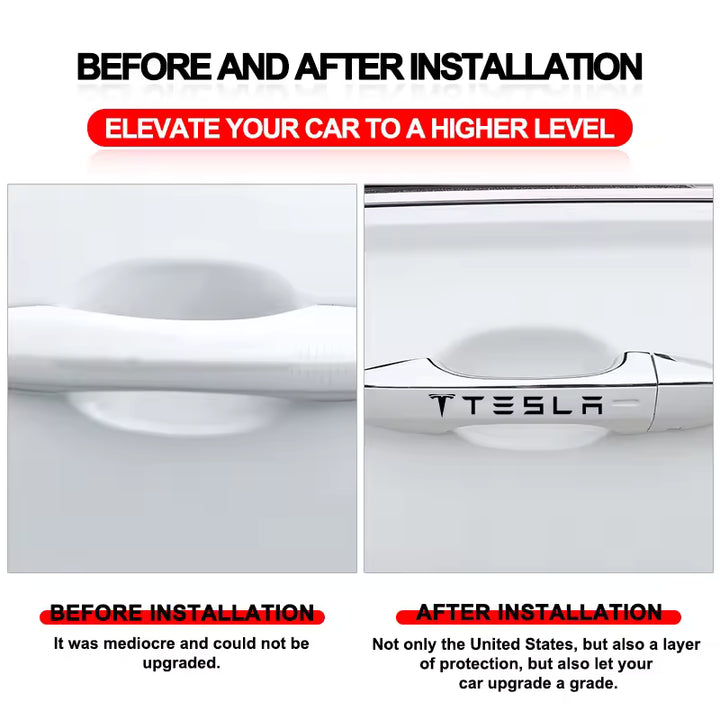 Tesla Model 3YSX Deurgreep & Spiegel Stickers (4 Stuks)