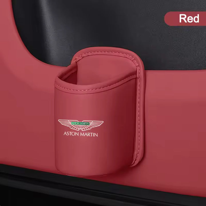Aston Martin Lederen Opbergbox & Bekerhouder