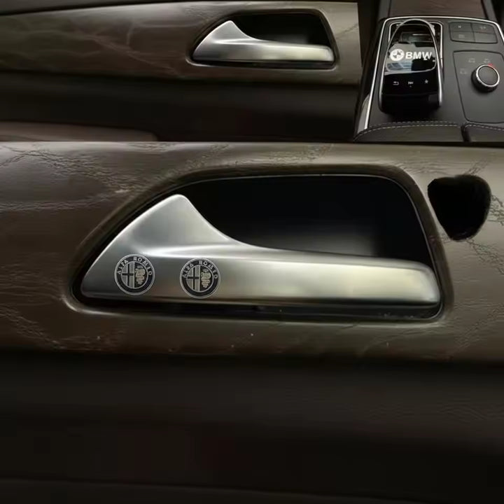 Alfa Romeo Metalen Ruitenwisser & Raamstickers