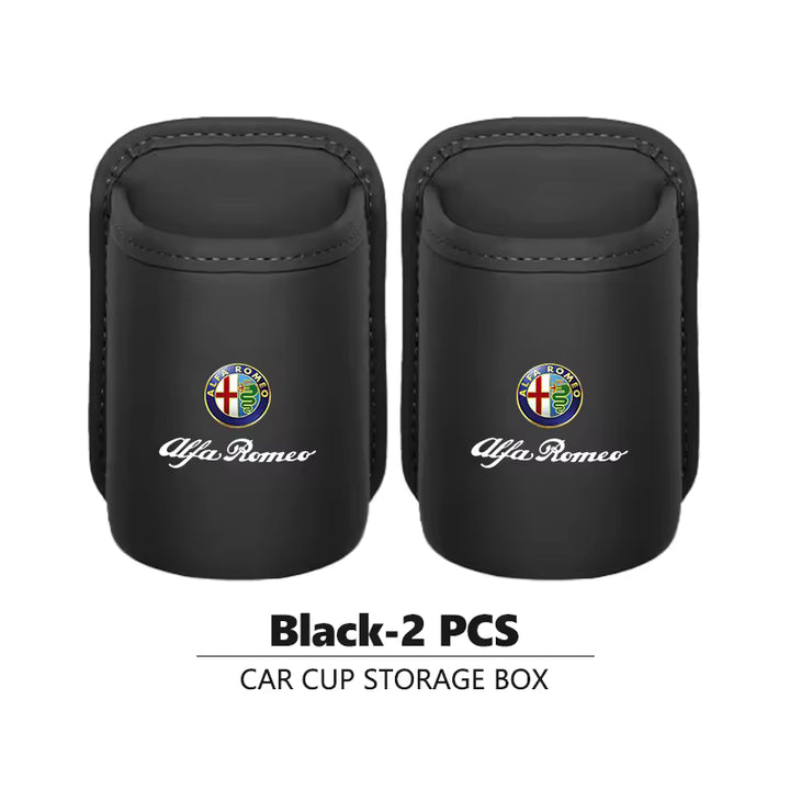 Alfa Romeo Lederen Bekerhouder & Opbergbox