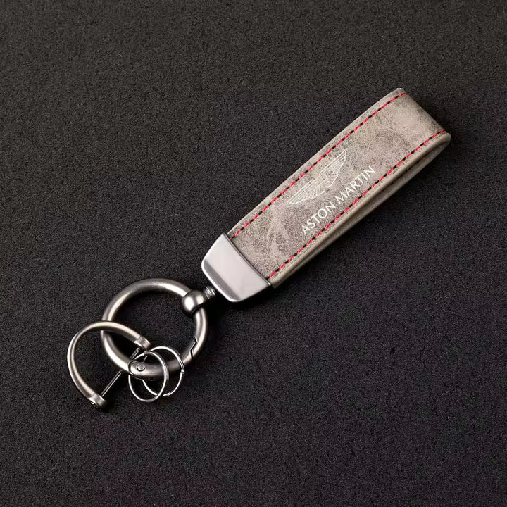Aston Martin Premium Lederen Sleutelhanger