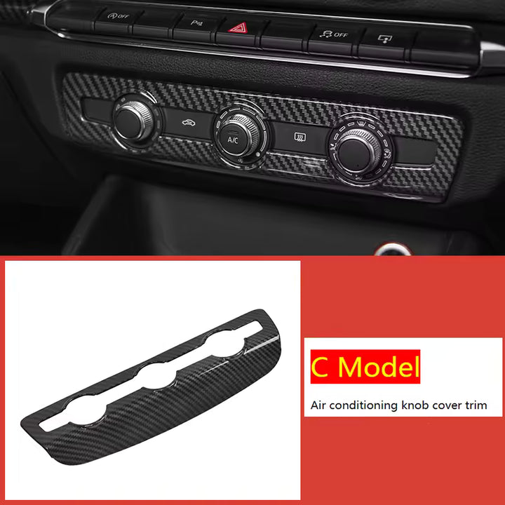 Audi A3/S3 8V Carbon Fiber Armleuning Opbergvak Afdekking Trim (2013–2020)