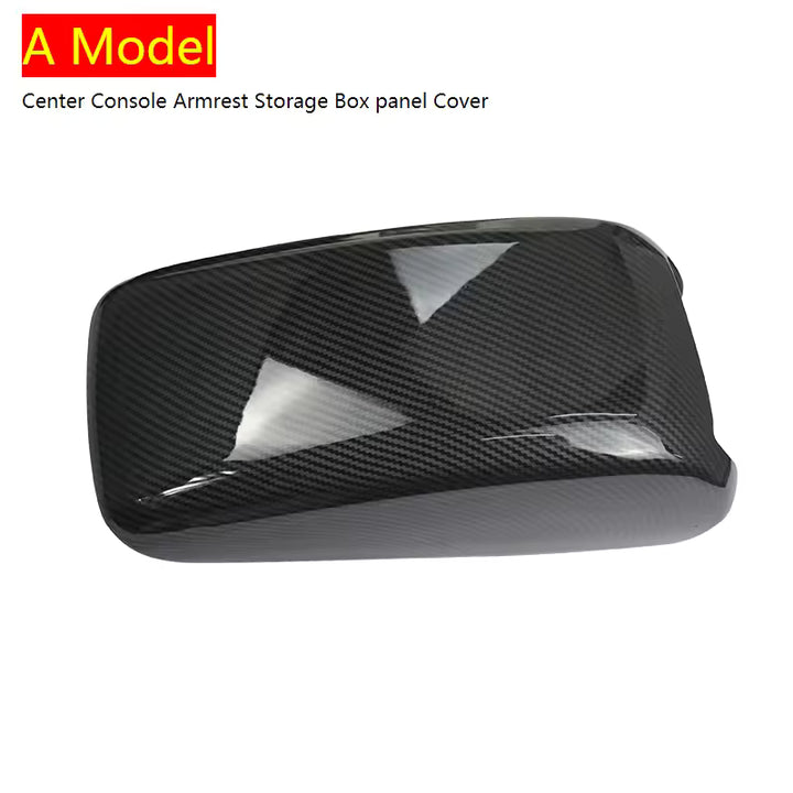 Audi A3/S3 8V Carbon Fiber Armleuning Opbergvak Afdekking Trim (2013–2020)