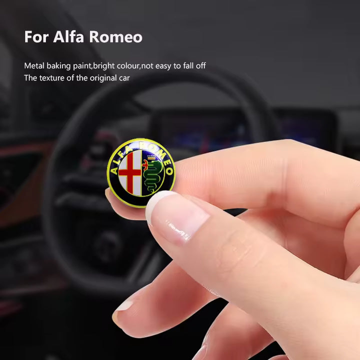 Alfa Romeo Sleutelembleem Stickers (Metalen Set)