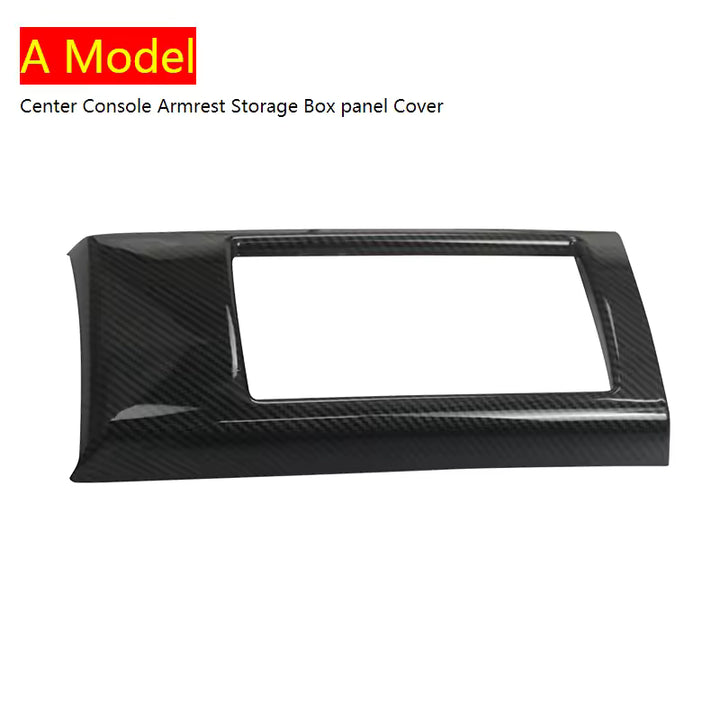 Audi A3/S3 8V Carbon Fiber Armleuning Opbergvak Afdekking Trim (2013–2020)