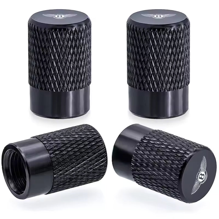 Bentley Ventieldopjes met Logo (4 stuks, Metaal)