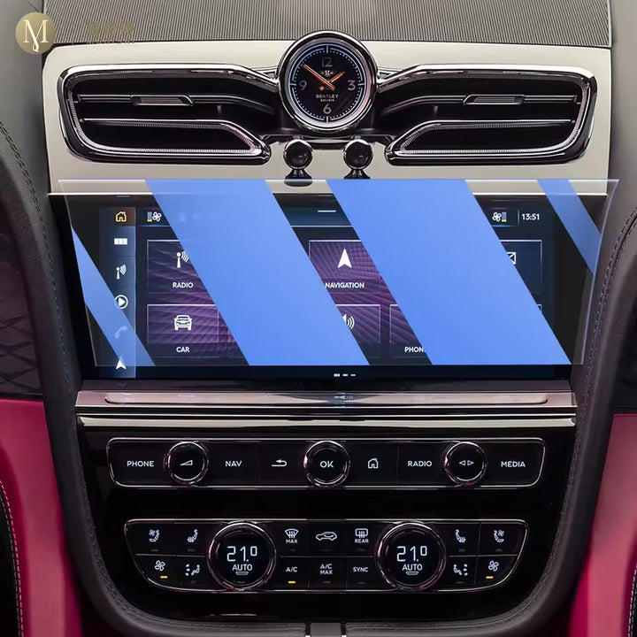 Bentley Bentayga LCD-Scherm Gehard Glas Screenprotector (2021-2024)