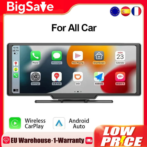 Universeel Draadloos Apple Car-Play/Android-Auto Scherm 2,5’’