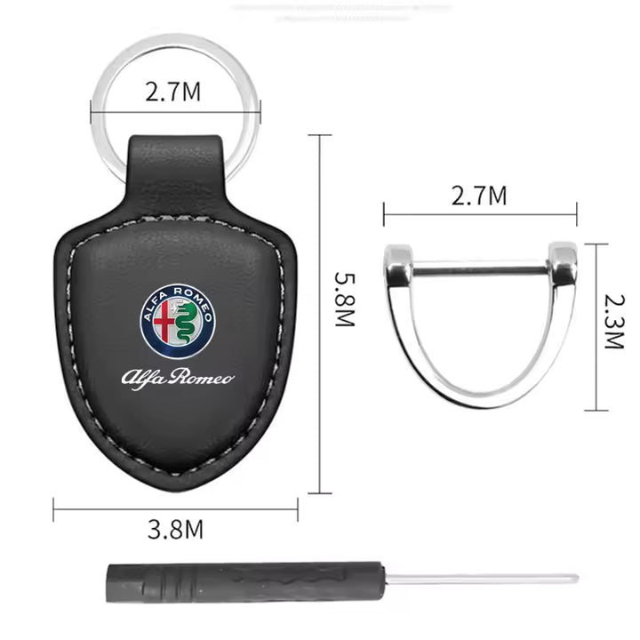 Alfa Romeo Lederen Sleutelhanger