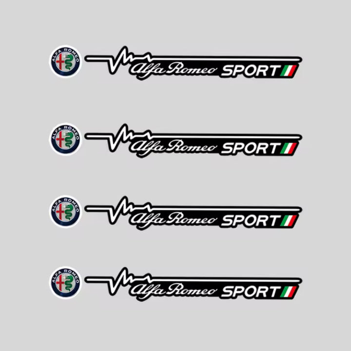 Alfa Romeo Ruitenwisser Stickers (4-Delig)