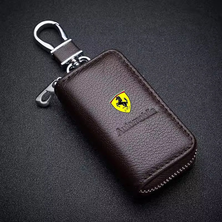 Ferrari Lederen Sleutelbeschermhoes