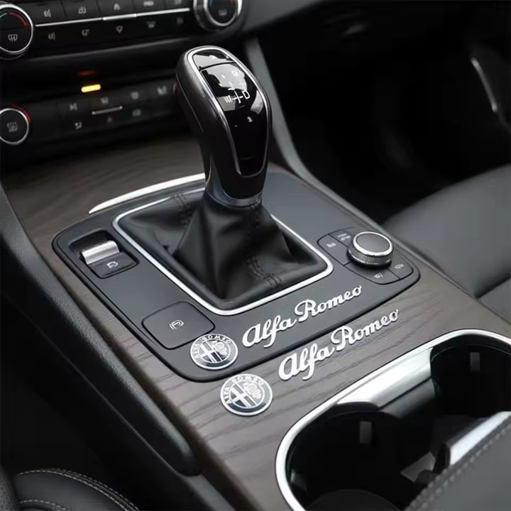 Alfa Romeo Metalen Ruitenwisser & Raamstickers