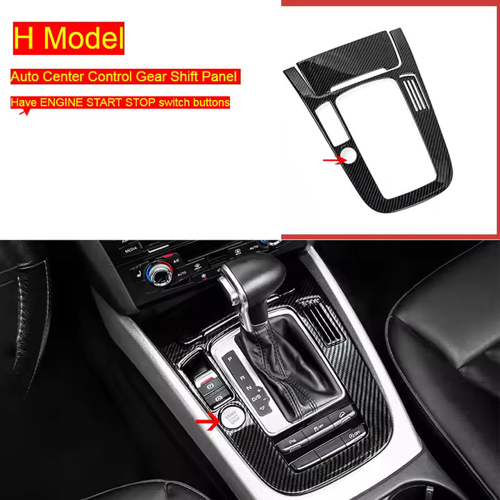 Audi A4 B8 / A5 - Dashboard- en cd-paneelbekledingsset met carbonlook