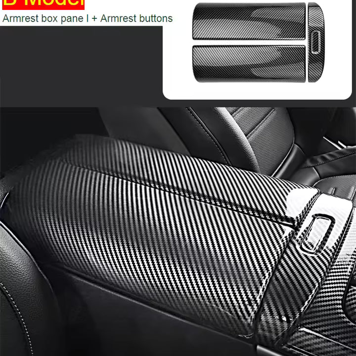 Mercedes-Benz Carbon Hoofdsteunknop Covers