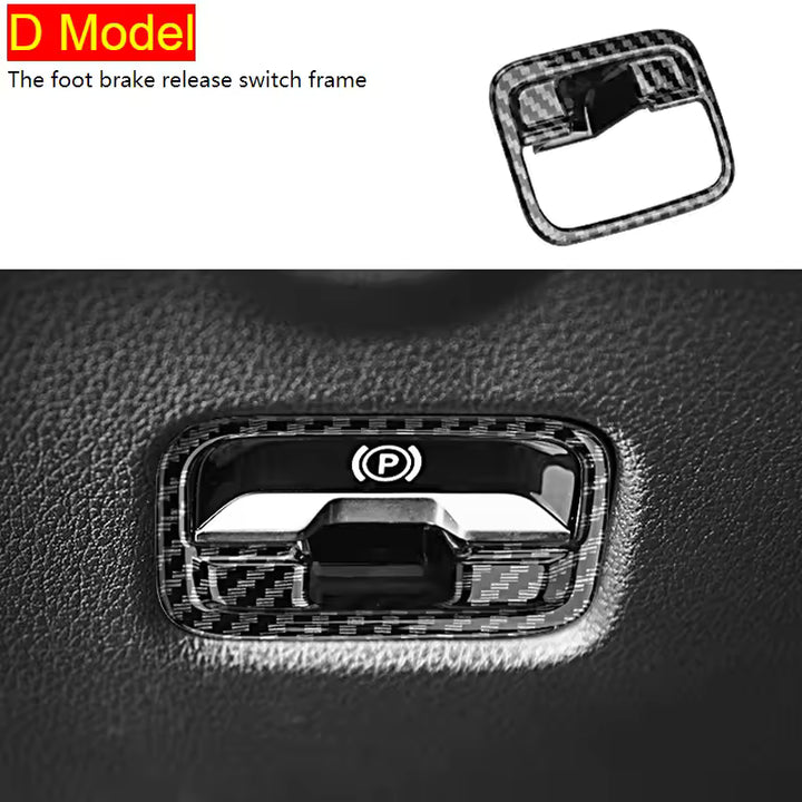 Mercedes-Benz Carbon Hoofdsteunknop Covers