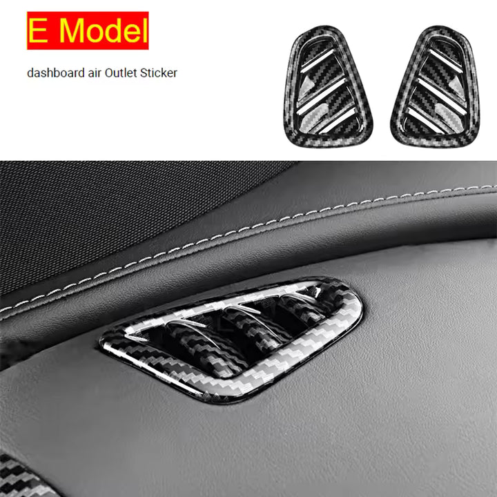 Mercedes-Benz Carbon Hoofdsteunknop Covers