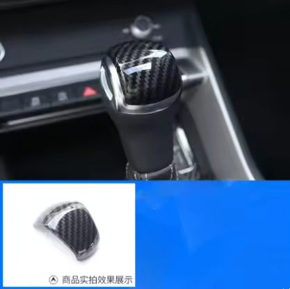 Audi Q3 (2019) - Carbon Look  Chroom Versnellingspook Cover & Knoppen Trim