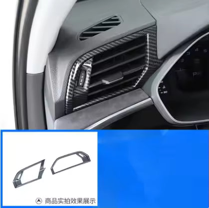 Audi Q3 (2019) - Carbon Look  Chroom Versnellingspook Cover & Knoppen Trim