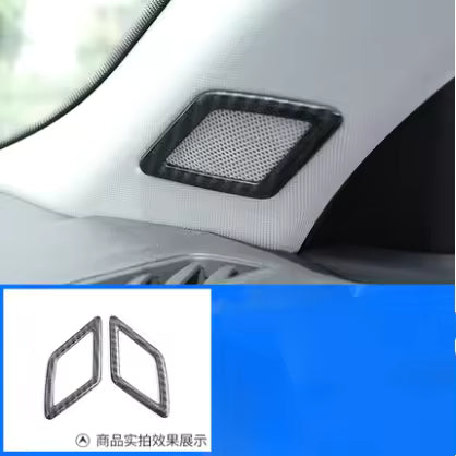 Audi Q3 (2019) - Carbon Look  Chroom Versnellingspook Cover & Knoppen Trim